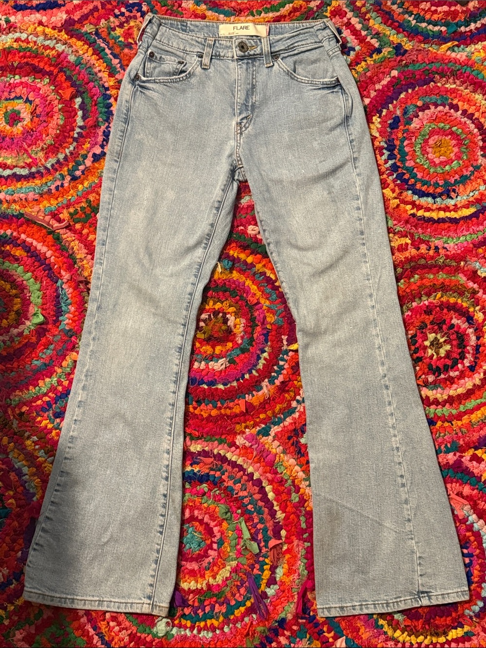 Levi's Women's Flare Jeans in Light Blue Wash